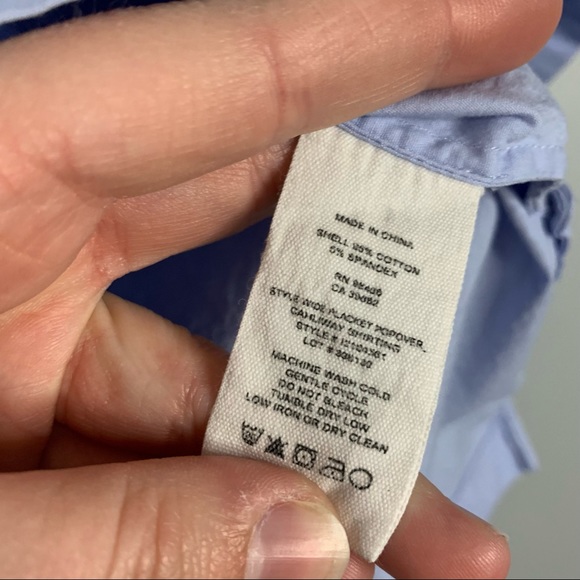 Theory Womens Solid Light Blue Wide Placket Popover Shirt Blouse Cotton Small S - Picture 6 of 13